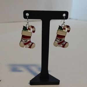 Festive Holiday Stocking Earrings